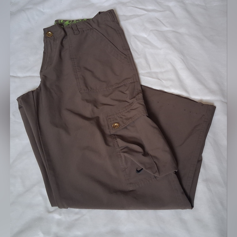 Nike Brown Pants with Subtle Black Swoosh - Picture 3 of 7
